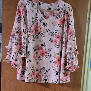 Floral Pink Women's Top